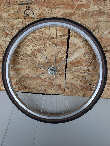 自転車用フロントタイヤ ホイール&チューブ&タイヤセット 22インチ