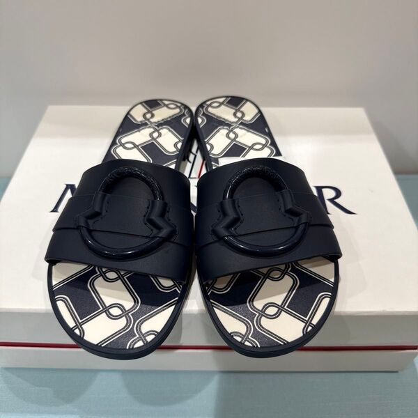 MONCLER MON LOGO RUBBER SLIDES サイズ 38 24.0センチ