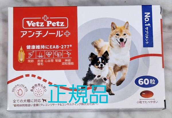 アンチノールプラス 犬用 60粒 安心の正規品