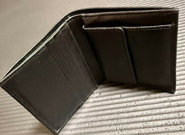Jinbado 財布 レザー メンズ 二つ折り 薄い 軽量 2つ折り 小銭入れあり