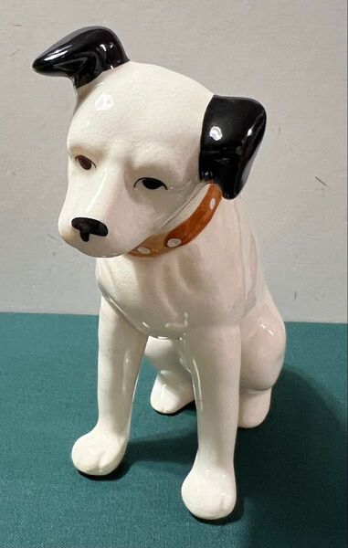 日本ビクター ニッパー犬 14cm 置物 陶器製