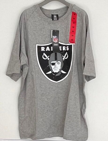 NFL Raiders レイダース 半袖Tシャツ グレー Mサイズ 未使用 メンズ半袖