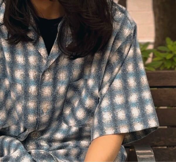 【新品未使用】NICENESS BEAN ビーン プリンテッドシルクネルシャツ S/S comoli 25ss