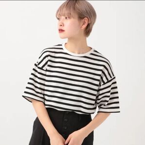 Kutir ボーダーTシャツ ワッフル