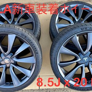 4本セット 20インチ テスラ純正 モデル3 8.5J 35 114.3 Tesla 235 35 1044227 model3