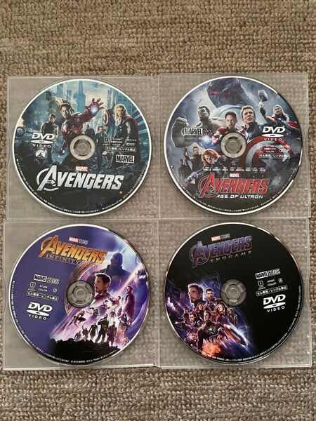 【DVDのみ】アベンジャーズ 4作品セット