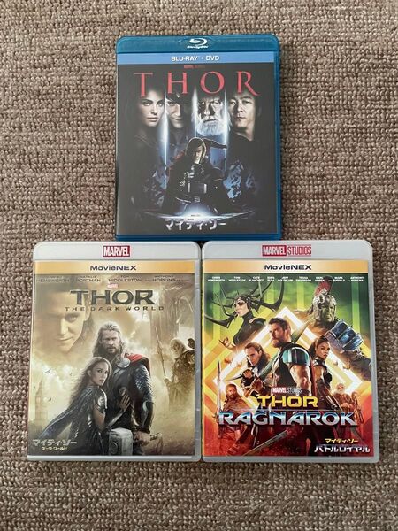 【Blu-ray/DVD】マイティ・ソー 3作品セット MARVEL