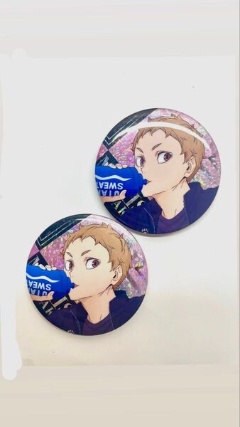 ハイキュー!! 缶バッジビスケット 缶バッジ 夜久衛輔 2個セット