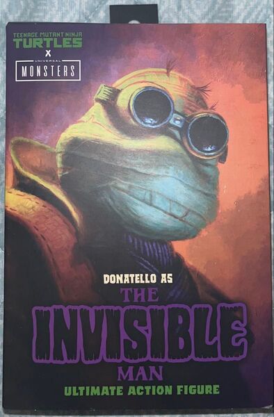 新品未開封 TMNT x ユニバーサルモンスター ドナテロ as 透明人間 ネカ NECA タートルズ フィギュア