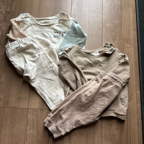 H&M セットアップ 2点セット 68、80サイズ 上下セット
