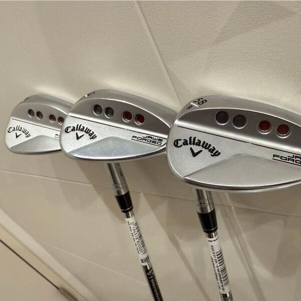 JAWS FORGED ウェッジクロムメッキ仕上げ NS PRO MODUS3 TOUR 115 46,52,58 3本セット