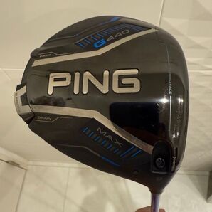 超美品 ラウンド未使用 試打のみ PING G440 MAX ALTA JCB BLUE 9° flex:S 46インチカバー付き