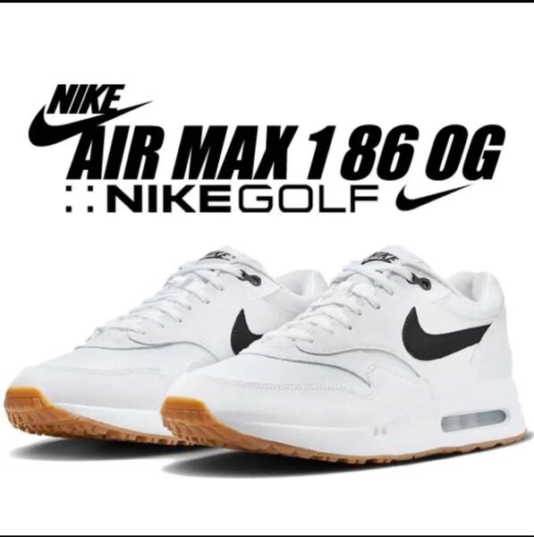 完売 Nike Golf Air Max 186 OG ホワイト/ブラック
