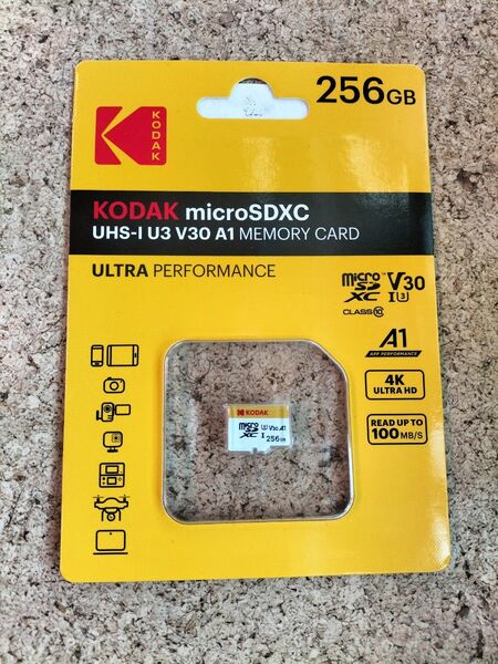 KODAK microSDカード 256GB U3 V30 UHS-I 新品未使用品