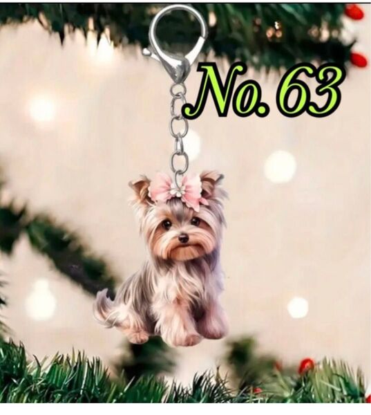 No.63 ペット アクリルキーホルダー 雑貨 小物