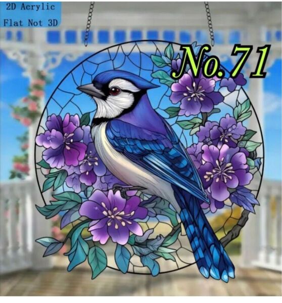 No.71 アクリルサンキャッチャー ガーデニング インテリア 雑貨 小鳥