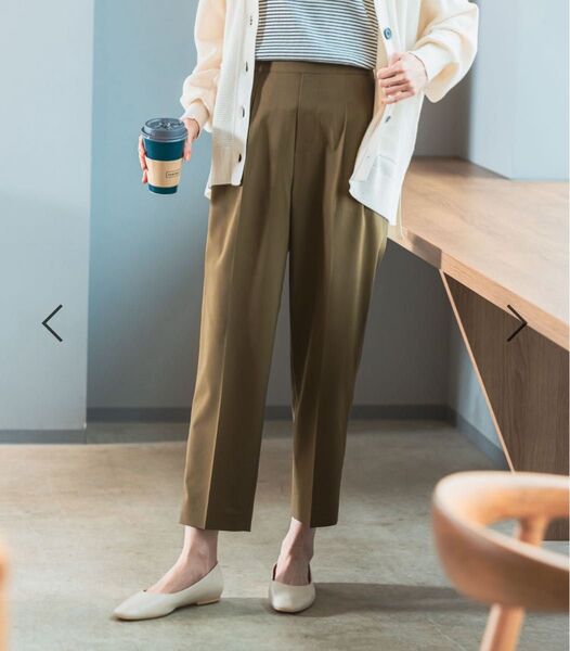 グローバルワーク ウツクシルエットDRYテーパードパンツ M