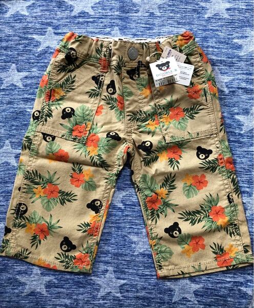 新品★110★ダブルB★お洒落なトロピカル柄ハーフパンツ★夏服お出掛け★ミキハウスホットビ★おまとめ歓迎★CBN044