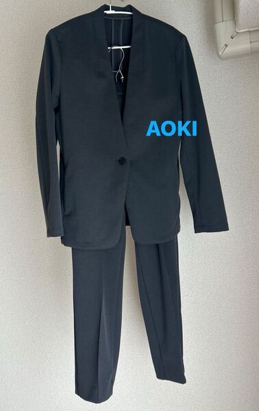 AOKI セットアップパンツスーツ グレー