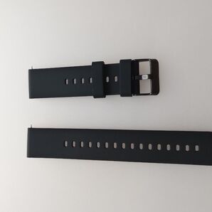 腕時計用 交換ベルト ラグ幅20mm 黒 ラバーベルト 互換品黒ラバーベルト