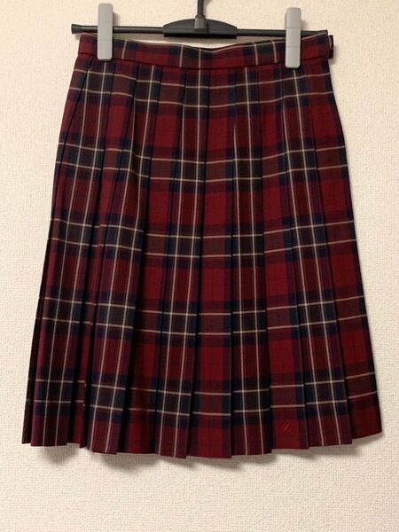 大阪 豊島高校 女子 制服 スクールスカート 赤チェック