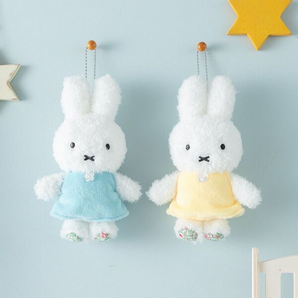 Flower Miffy ほわほわマスコット ネモフィラブルー ミモザイエロー