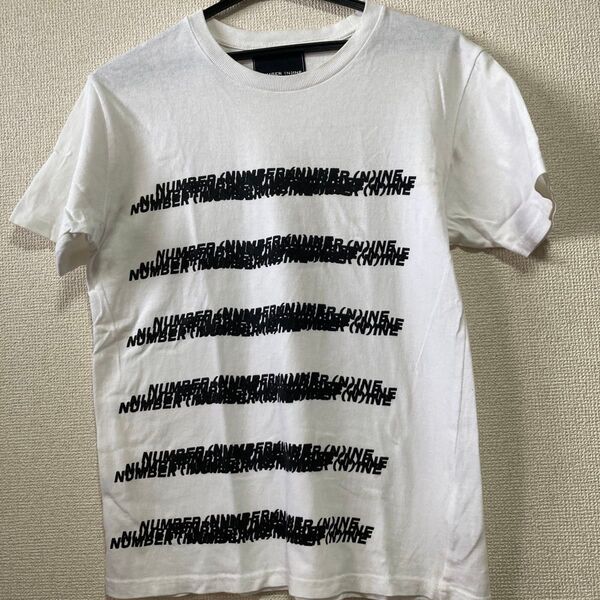 NUMBER (N)INE ナンバーナイン Tシャツ ロゴ ホワイト