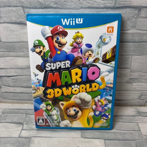 【Wii U】 スーパーマリオ 3Dワールド ディスク綺麗 動作確認済 説明書付 スーパーマリオ 3Dワールド