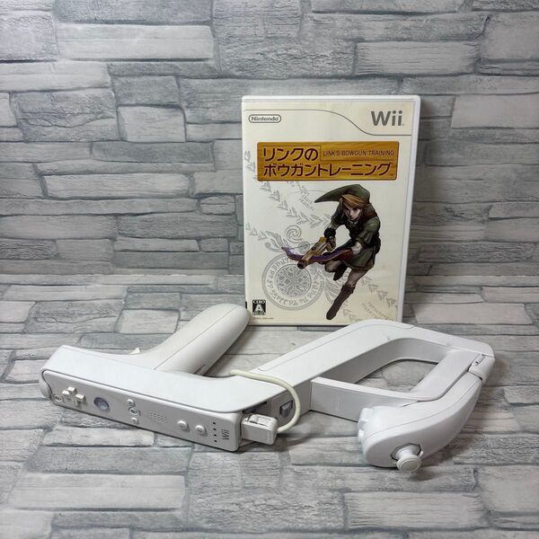 【Wii】 リンクのボウガントレーニング + Wiiザッパー Wiiリモコンとヌンチャク付 説明書無 ディスク傷有 動作確認済
