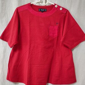 Aライン Tシャツ レッド Mサイズ 刺繍