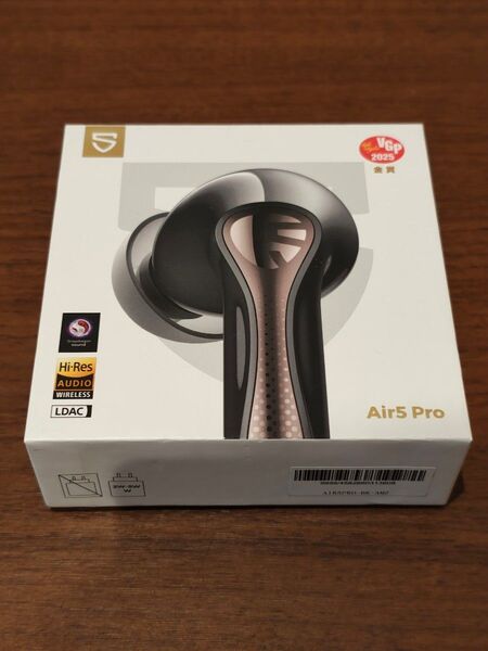 新品同様・SOUNDPEATS(サウンドピーツ) Air5 Pro 55dBノイズキャンセリング IPX5防水