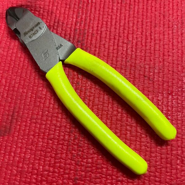 スナップオン Snap-on 87ACF 7インチベクターエッジニッパー イエロー ダイアゴナルカッター