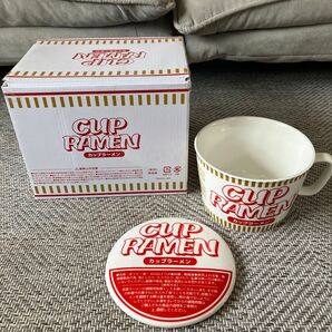 カップラーメン マグカップ 蓋&コースター付き 新品未使用