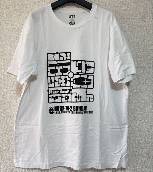 メンズTシャツ ガンダムコラボユニクロUT XL 白 ホワイト 綿100%