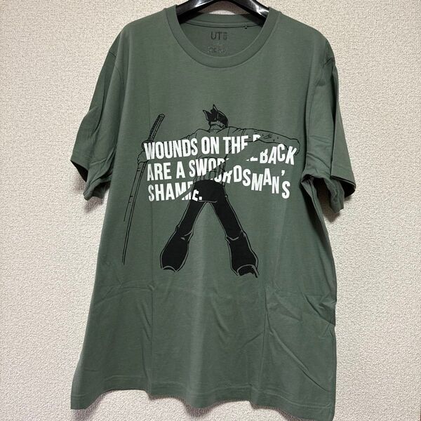 メンズTシャツ ワンピースコラボユニクロUT モスグリーン系 XL サイズ 綿100%