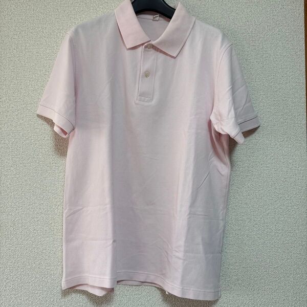 メンズ 半袖ポロシャツ 淡いピンク ユニクロ XL