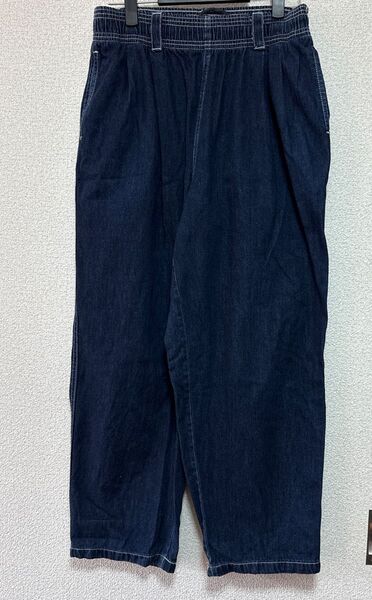 メンズパンツ デニムゆったりパンツ ゆったりジーンズ GU XL サイズ
