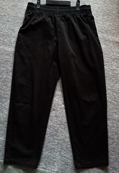 メンズパンツ GUシェフパンツ XL 黒 ブラック ゴム入り