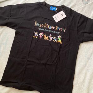 shopDisney ディズニーリゾート Tシャツ Sサイズ 黒 ブラック 未使用
