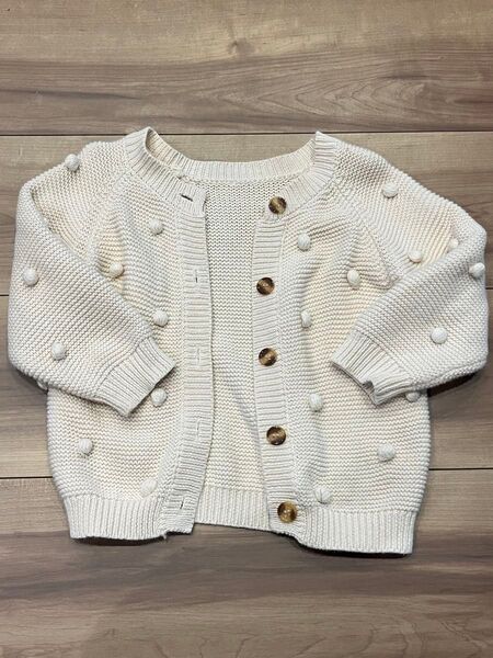 韓国子供服 カーディガン ぽこぽこ 80cm ニットカーディガン