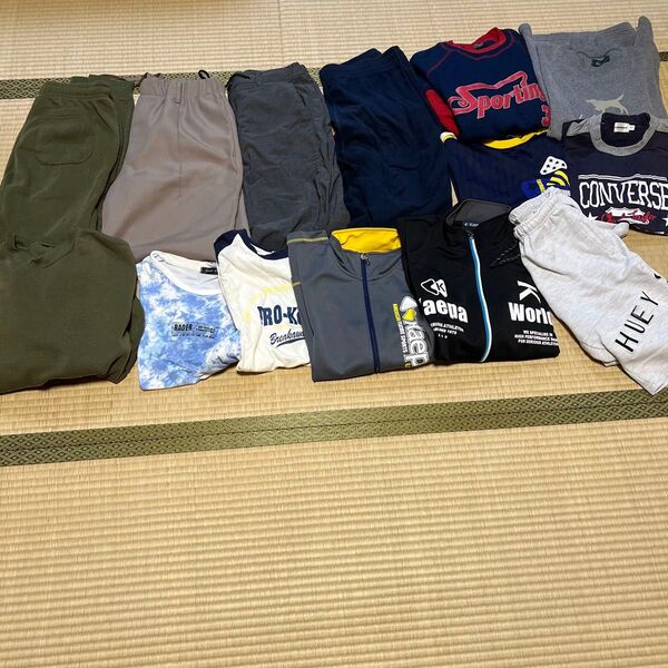 キッズおまとめ 160-170センチMサイズ トップス Tシャツ ボトムス ハーフパンツ 長袖 長ズボン ジャージ