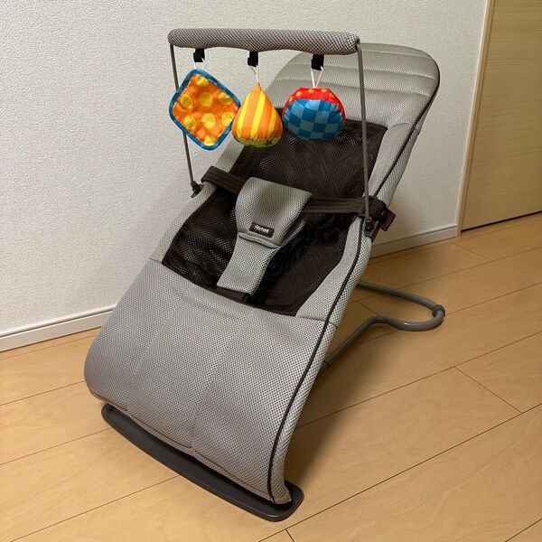 メッシュ素材 リッチェル Richell バウンサー ベージュ トーイ付き