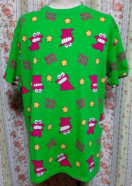 クレヨンしんちゃん ワニ山さん総柄 Tシャツ LLサイズ 未使用タグ付き
