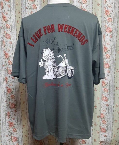 ガーフィールド バイカー Tシャツ Mサイズ 未使用タグ付き