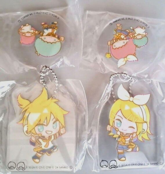カプセルミニキャラWアクリルキーチェーンコレクション vol.3 プロセカ 鏡音リン 鏡音レン ガチャ