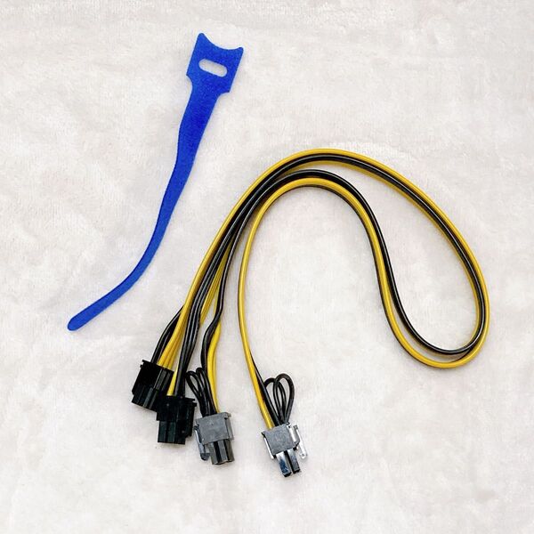 COMeap (2-Pack) 6 Pin Male to 8 Pin (6+2) Male PCI 現像送電線
