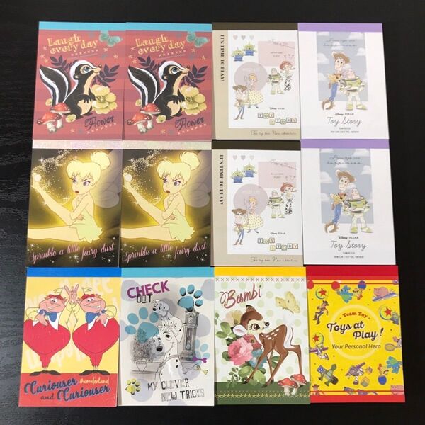 ディズニー ミニメモ 12点セット