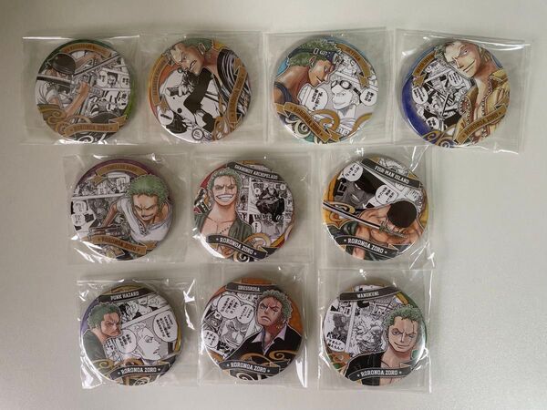 ワンピース コレクション缶バッジ HEROES ゾロ 第1弾 全10種