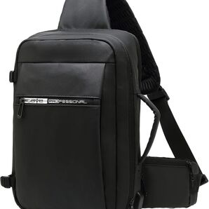 訳あり 新品未使用 メンズバッグ ショルダーバッグ ボディバッグ ブラック ワンショルダー 斜め掛け 人気 防水 A4 3way