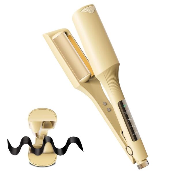 ウェーブアイロン ヘアアイロン マイナスイオン 32mm 急速加熱 自動オフ